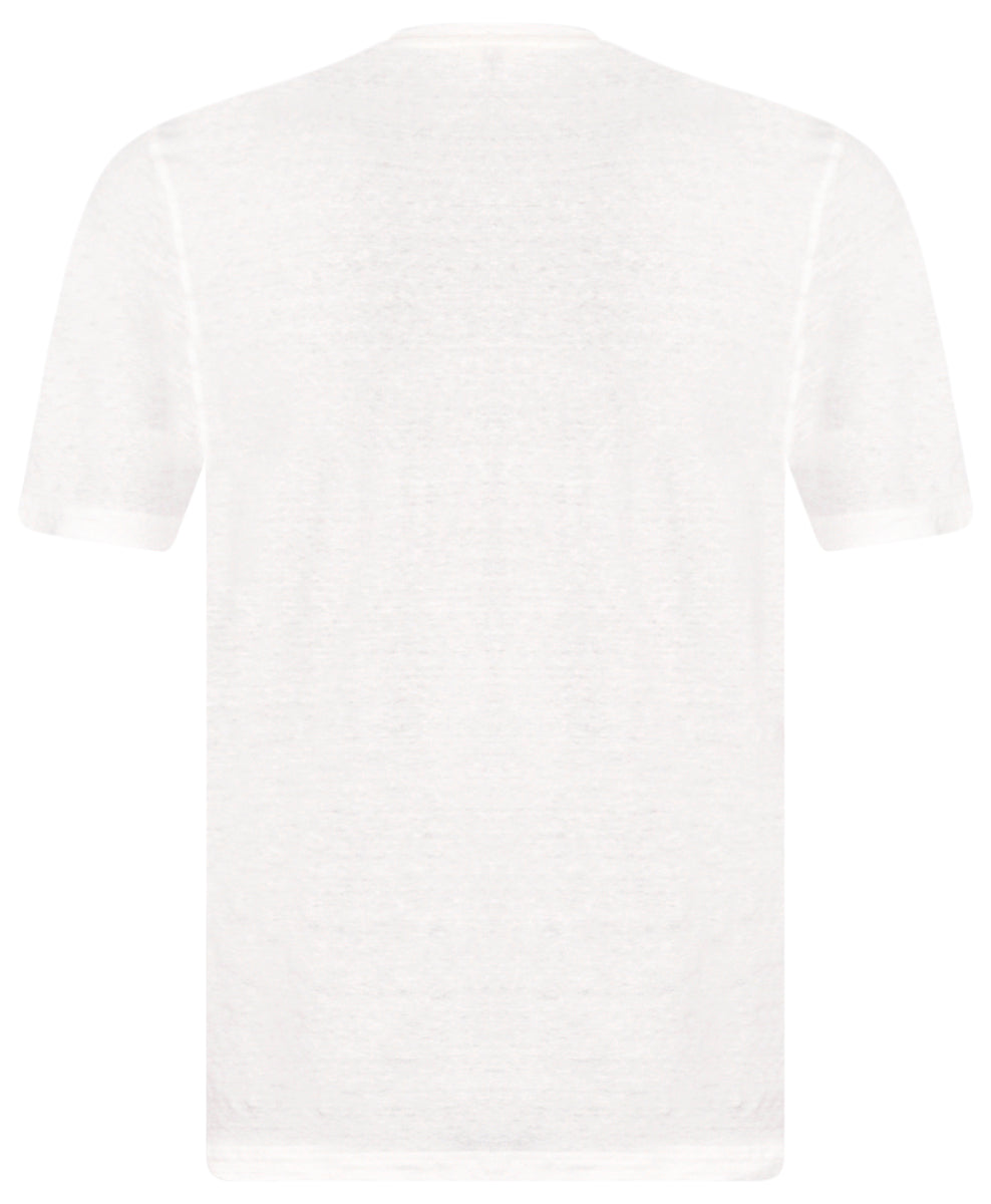 Linen Crewneck Short Sleeve T Shirt