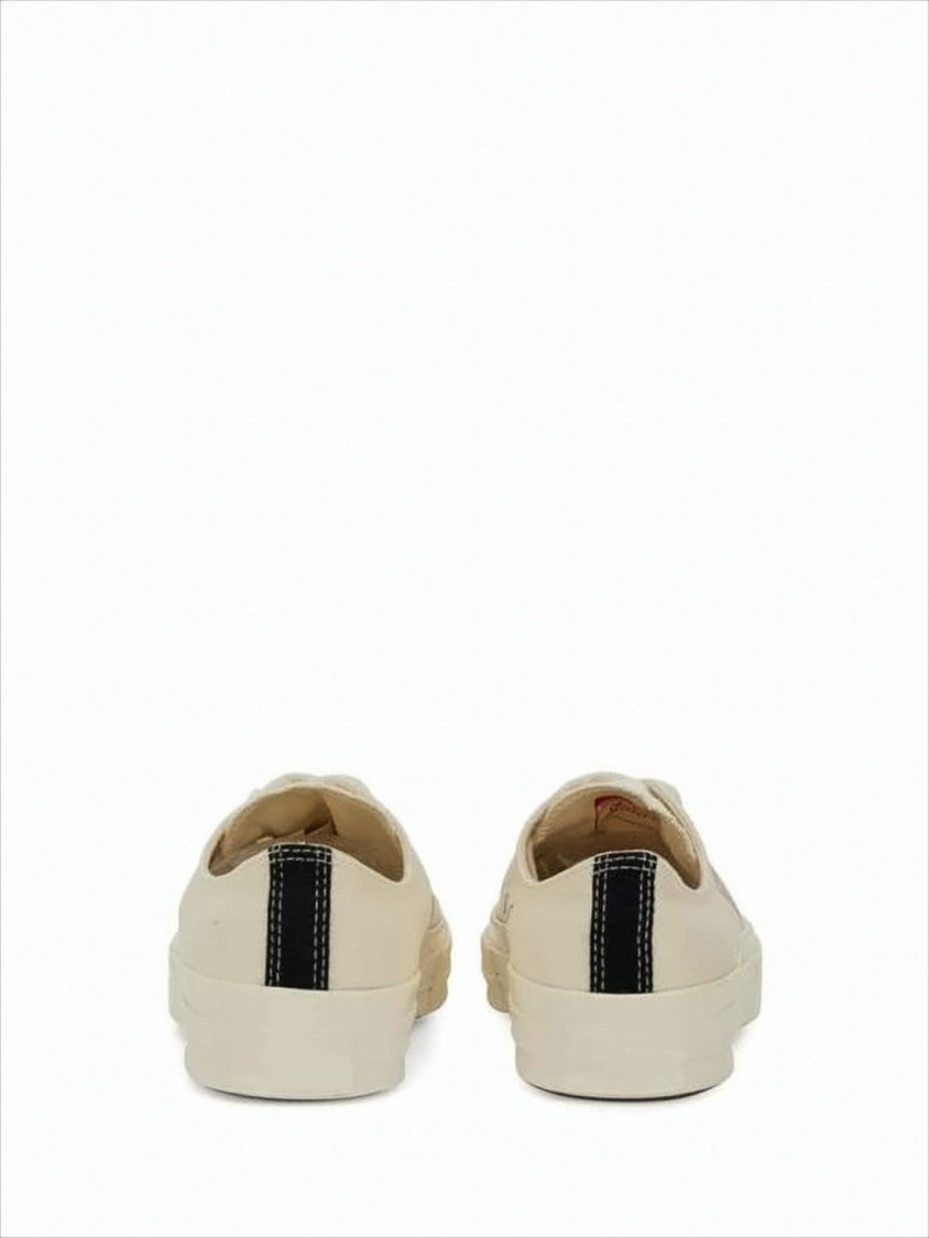 Cotton Canvas Low-Top Sneakers with Iconic Heart Graphic