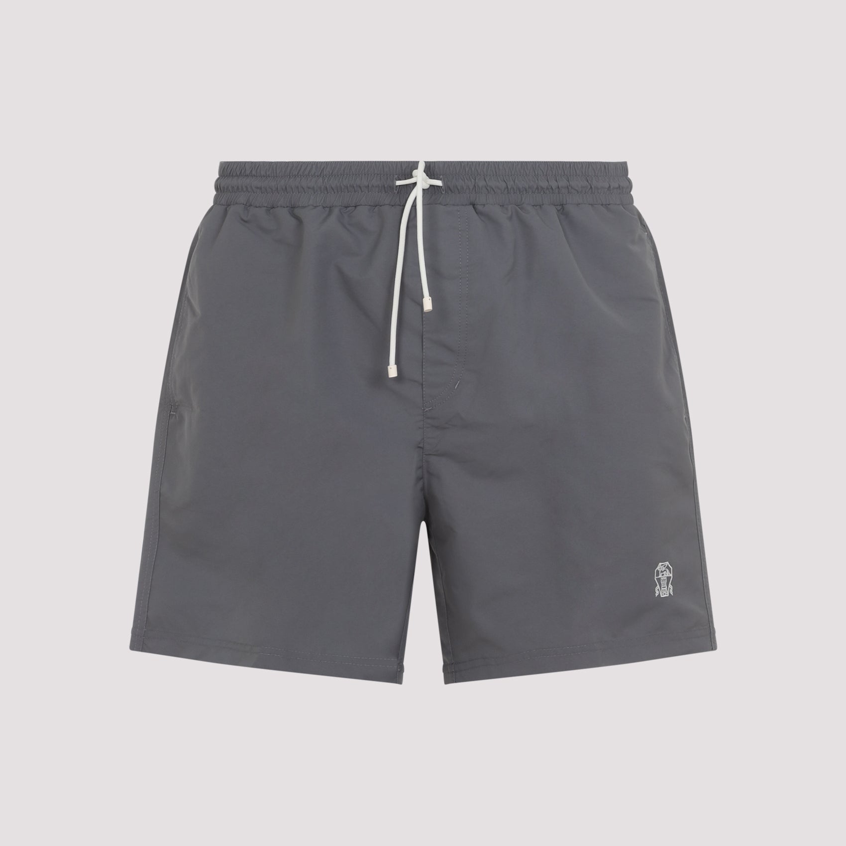 Grey Swim Shorts with Adjustable Waistband