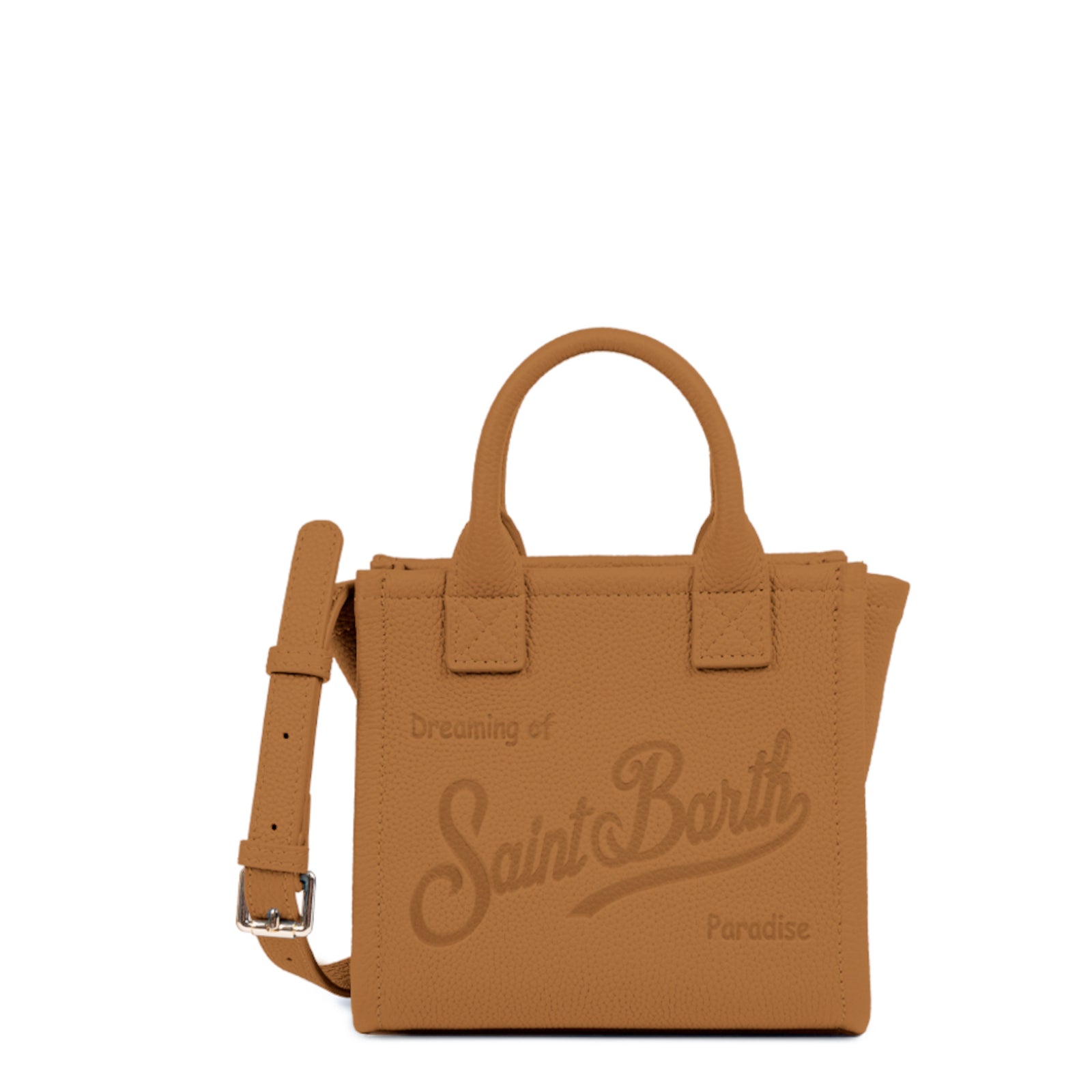 Rectangular Structured Handbag With Embossed Detail