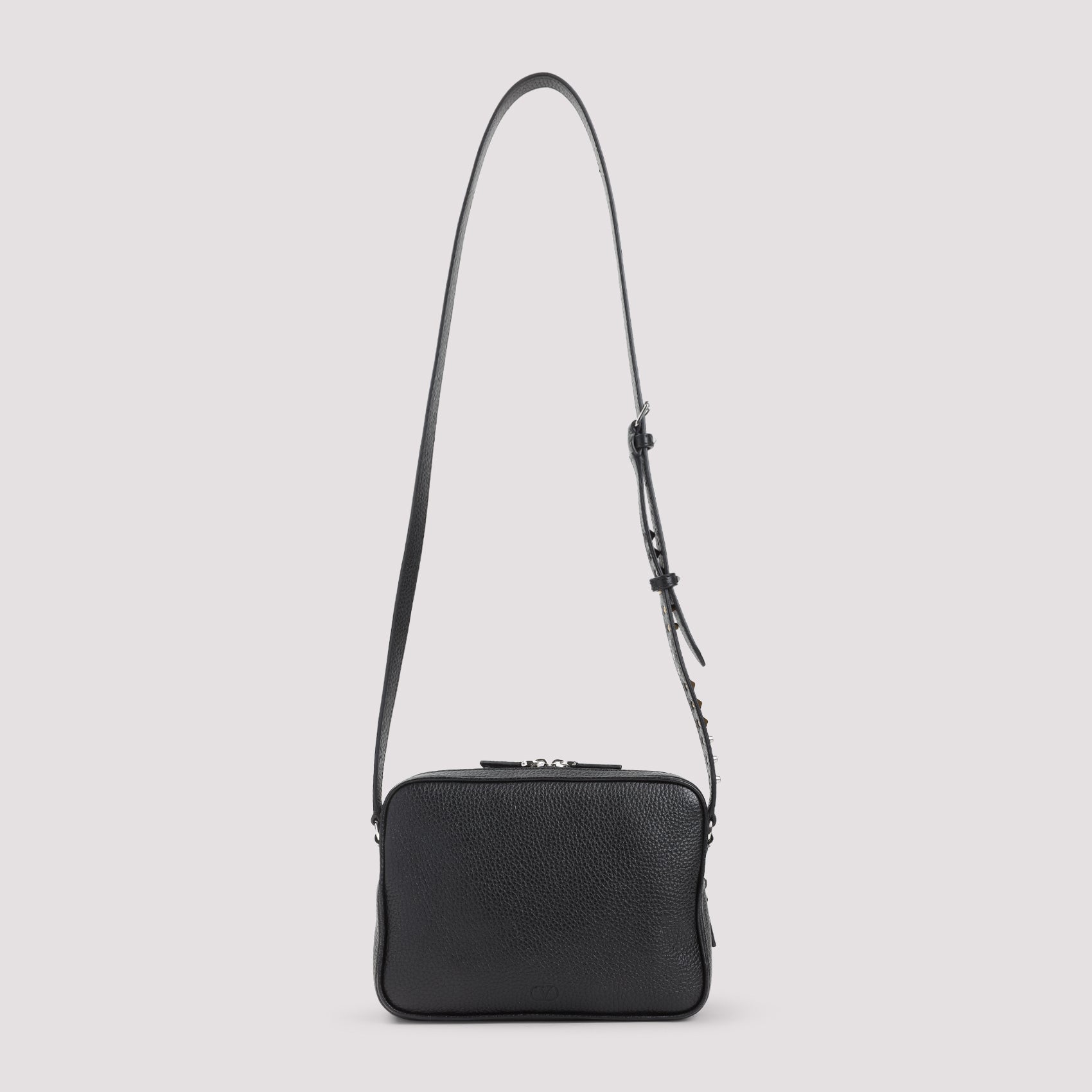 Rectangular Pebbled Leather Crossbody Bag