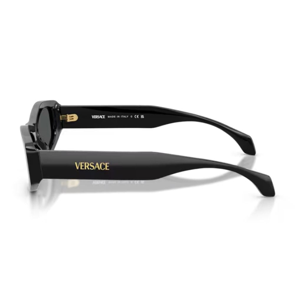 0Ve4487U Signature Geometric Black Acetate Sunglasses