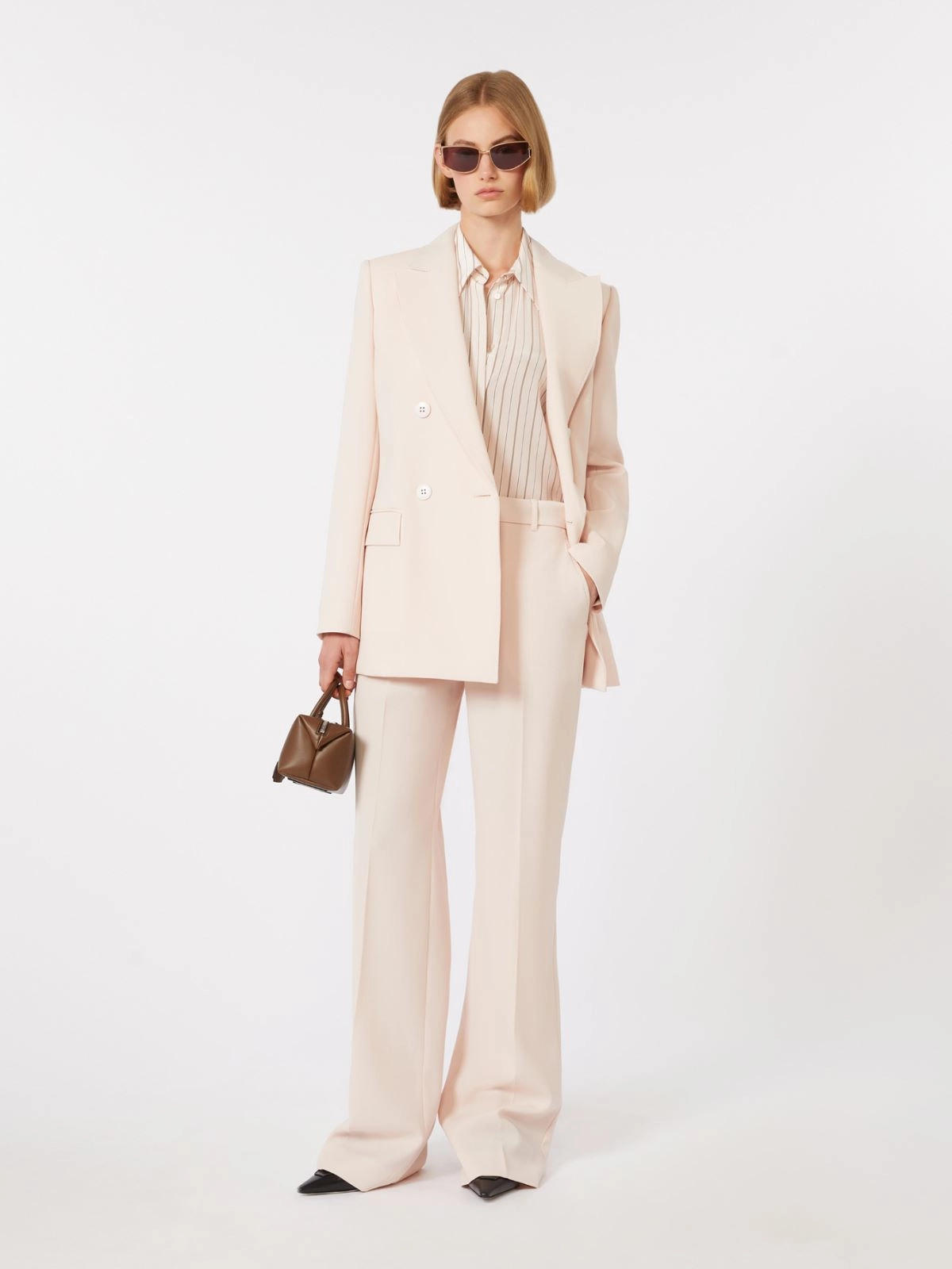 Tailored Wide-Leg Trousers with High Waist
