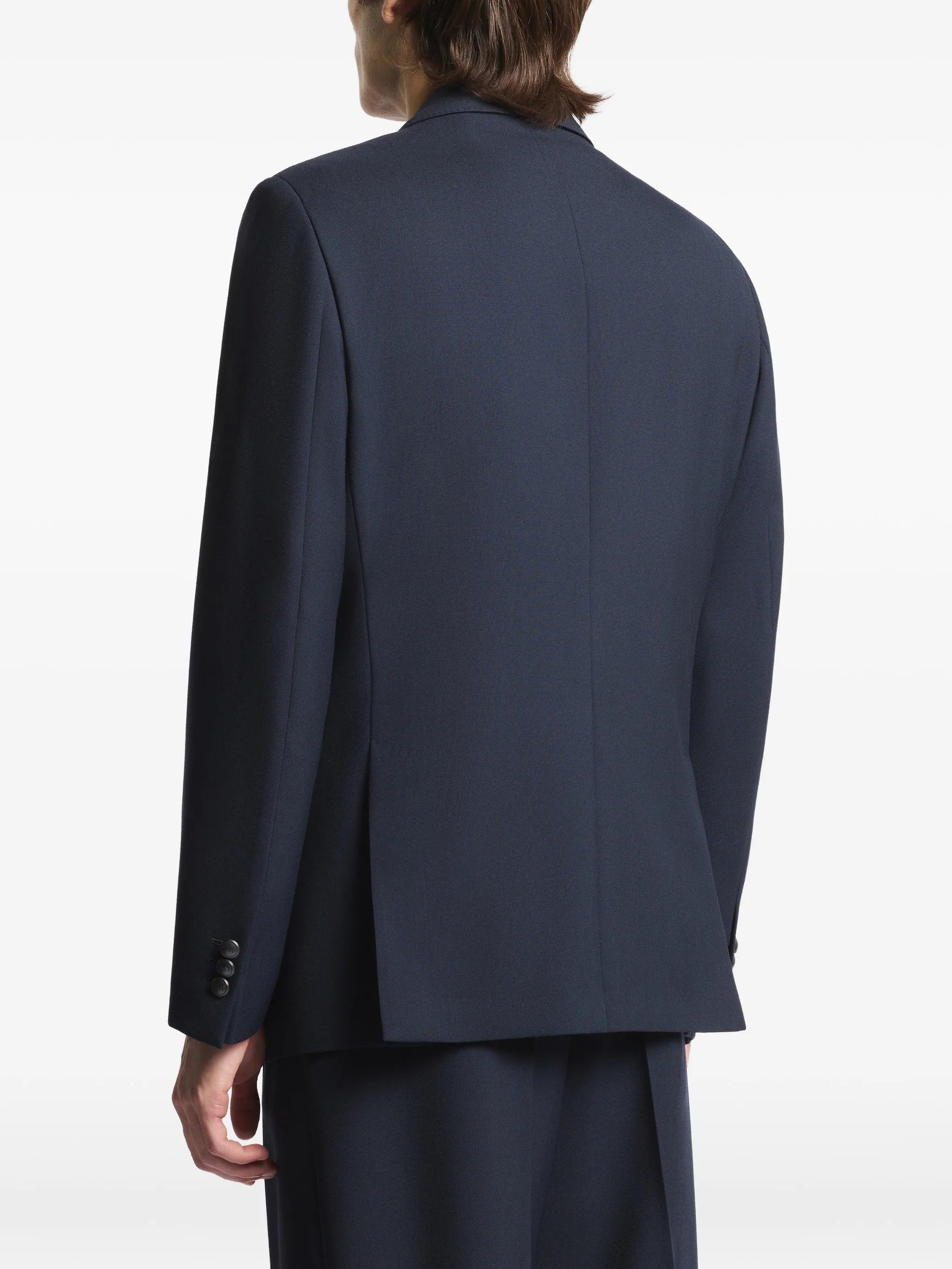 Tailored Notch Lapel Red Trim Blazer