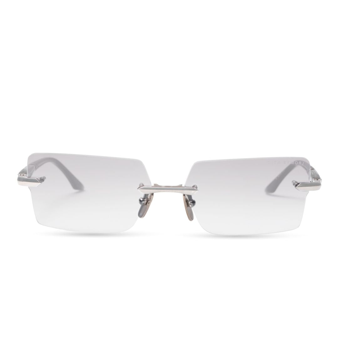 Eymori Rimless Rectangular Sunglasses with Sleek Metal Accents