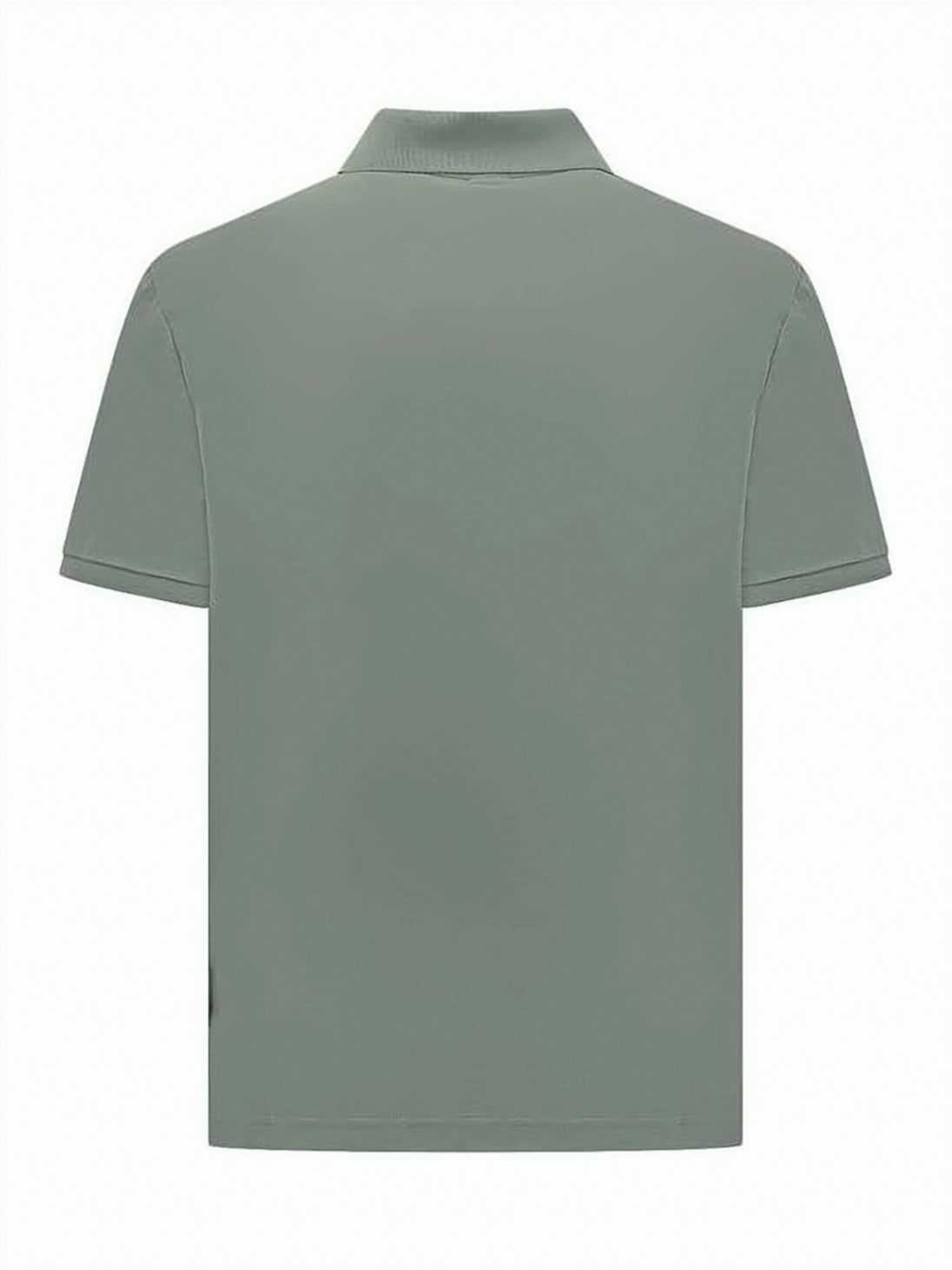 Green Polo Shirt with Classic Collar
