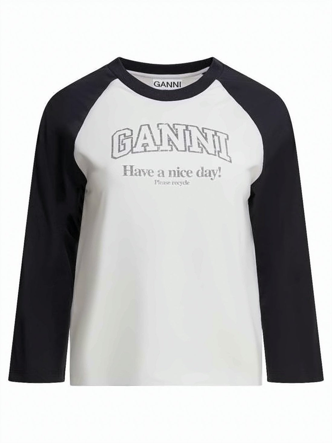 Baseball-Style T-Shirt with Contrasting Sleeves
