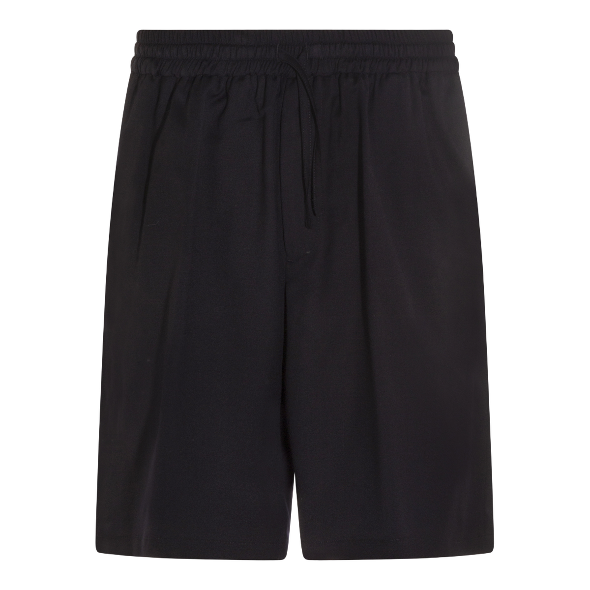 Mid-Thigh Straight Cut Shorts With Drawstring Waistband