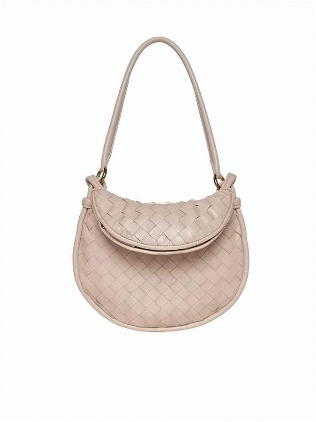 Woven Lambskin Shoulder Bag