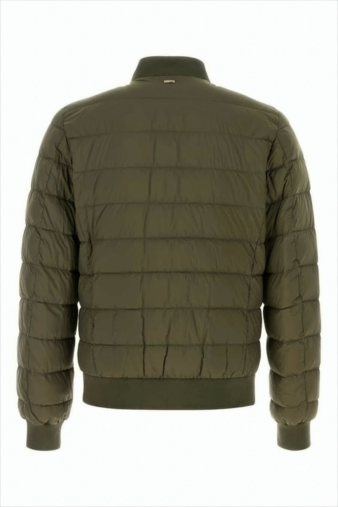 Lightweight Quilted Bomber Jacket with Ribbed Details