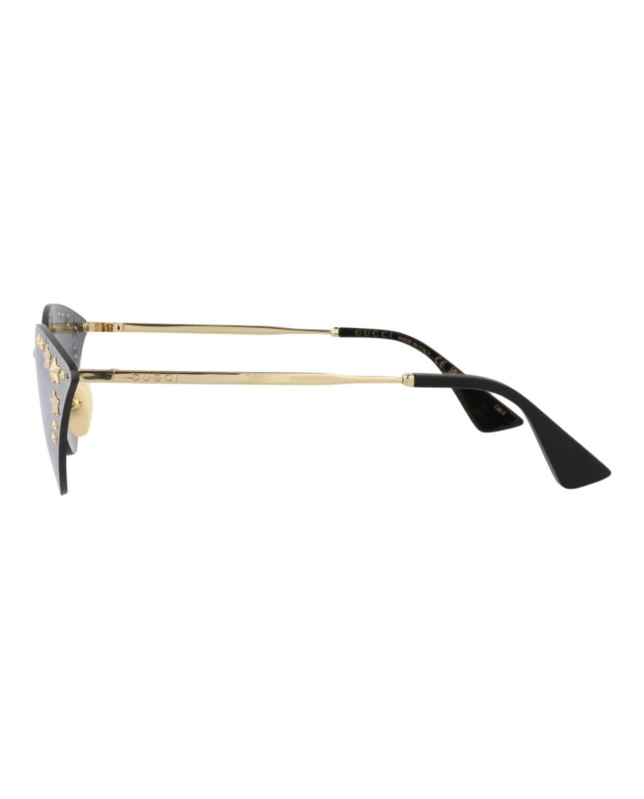 Cat Eye-Frame Metal Sunglasses