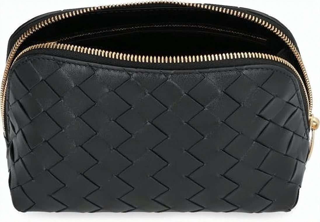 Woven Calf Leather Clutch