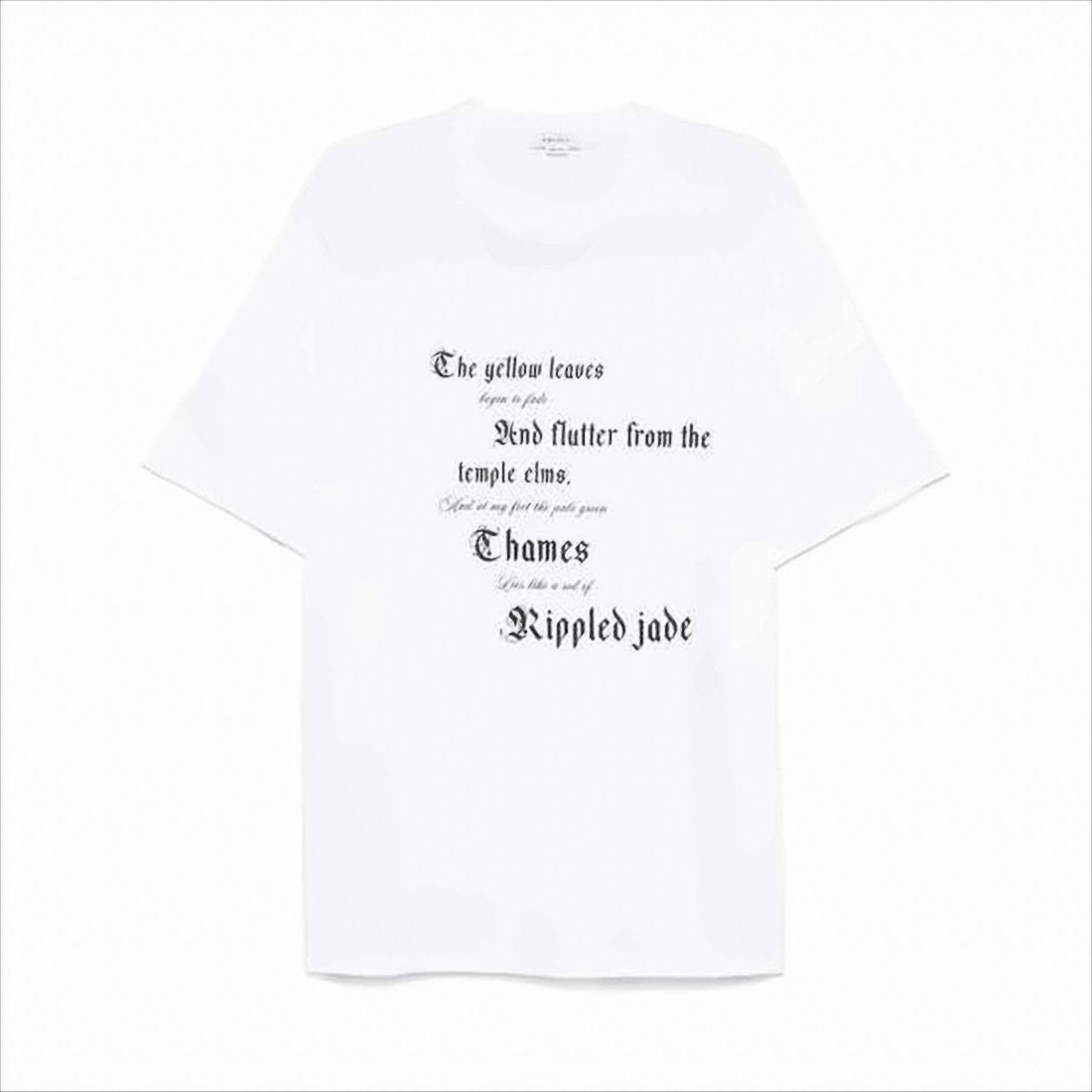 Graphic White T-Shirt with Gothic Print