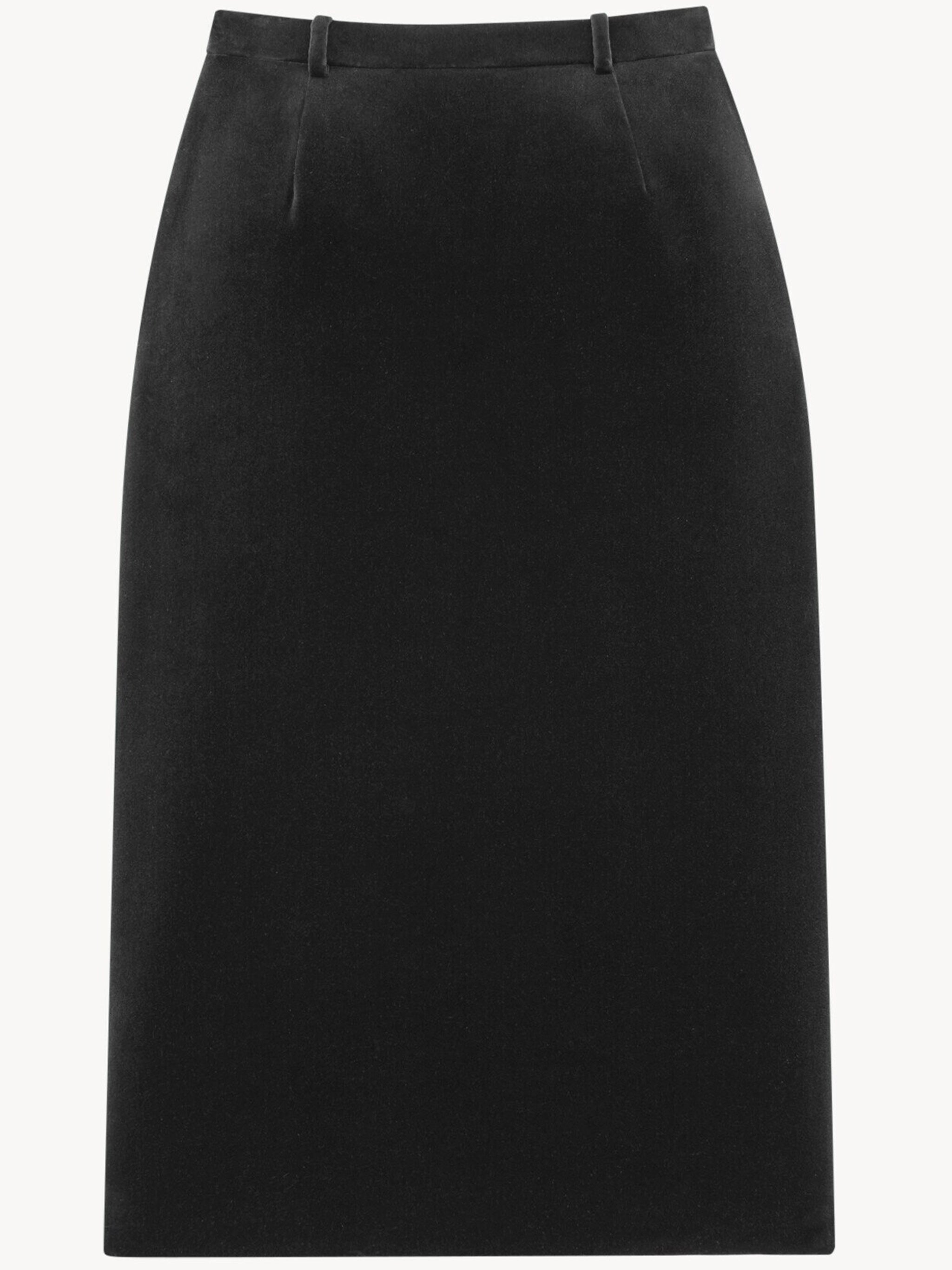 Black Gonna Straight Mini Skirt