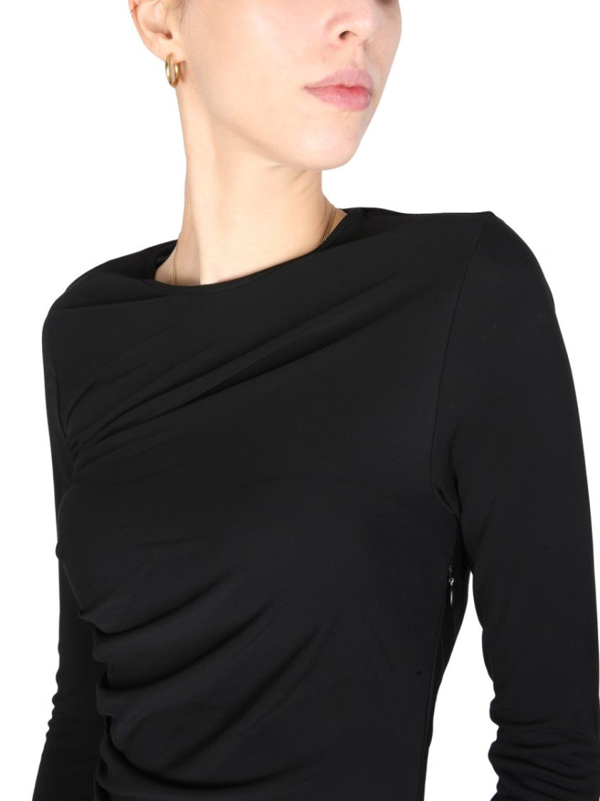 Mini Dress With Drape Detail