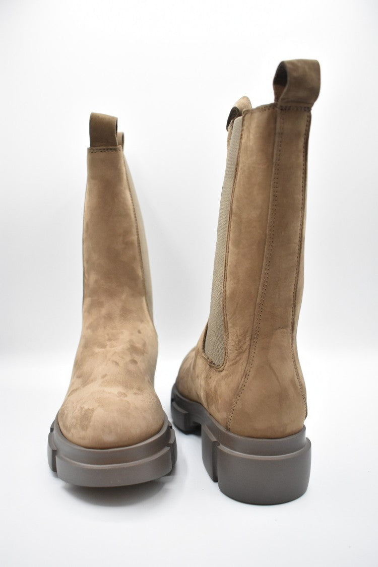 Beige Nabuk Boots