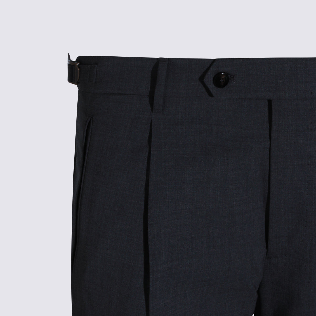Tailored Slim Fit Trousers with Classic Waistband
