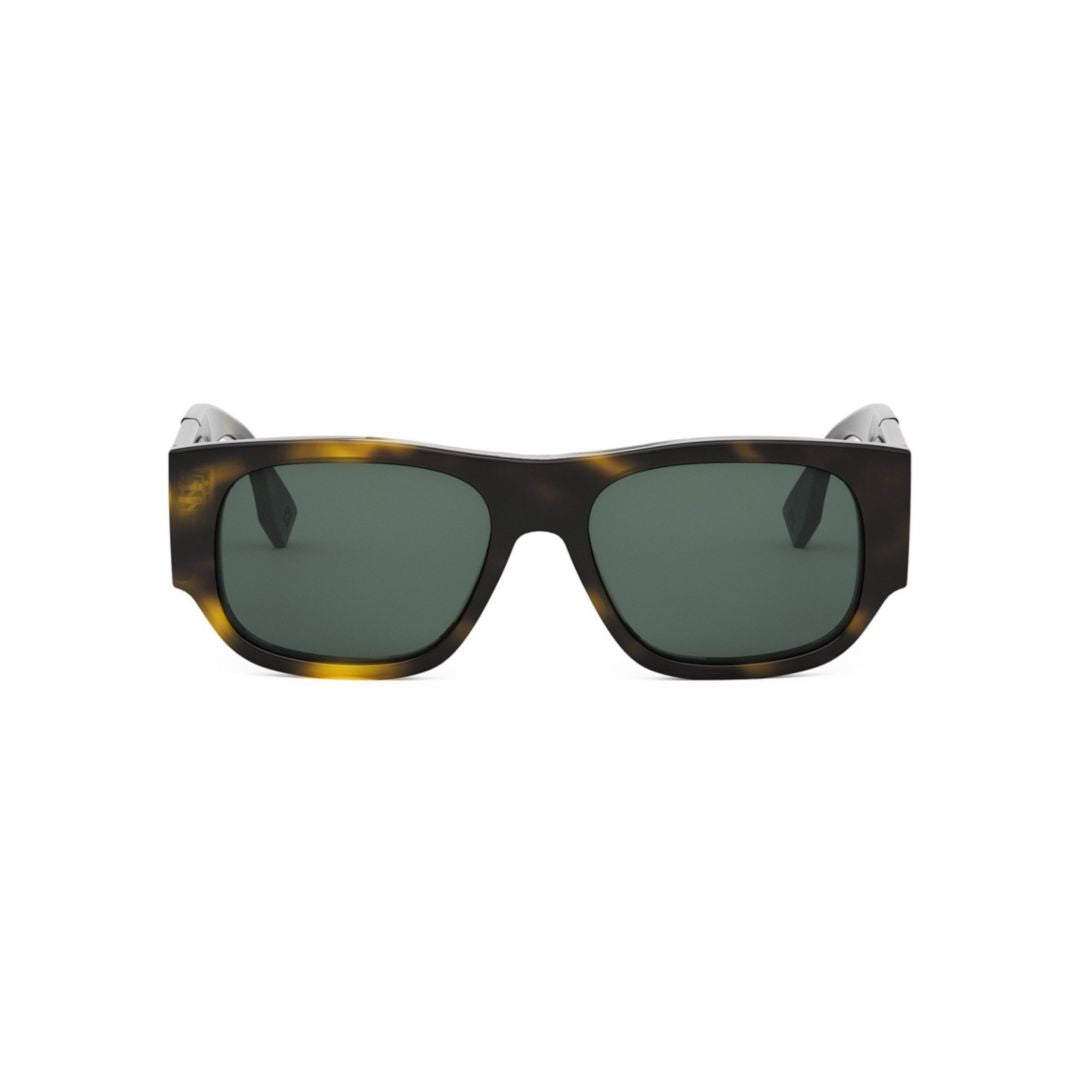 Fe40156i Rectangular Tortoiseshell Sunglasses