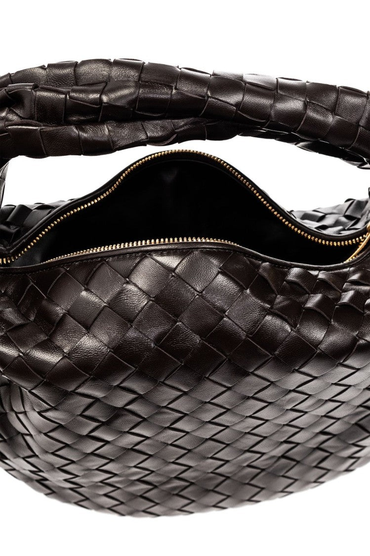 Woven Leather Tote Bag