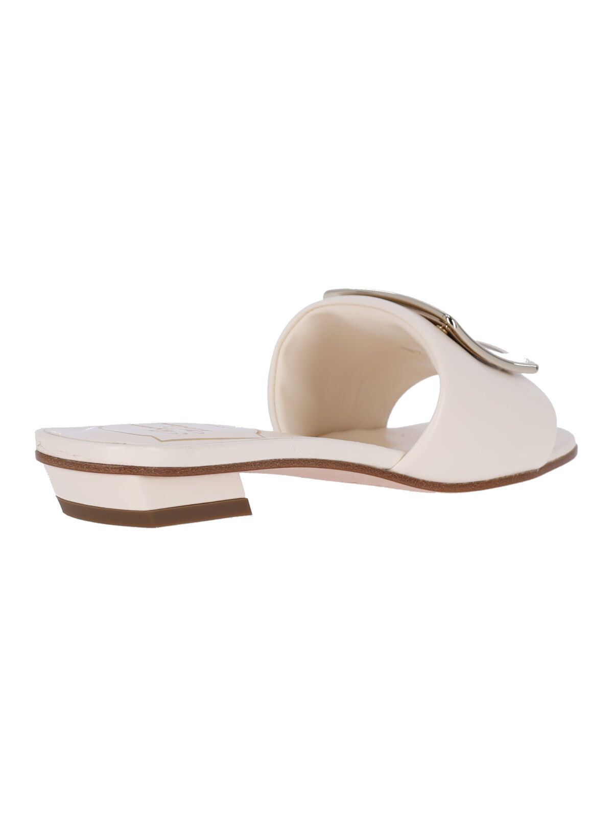 White Lambskin Belle Vivier Sandals