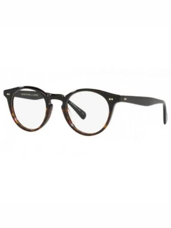 Tortoiseshell Rounded Frame Eyeglasses with Keyhole Bridge
