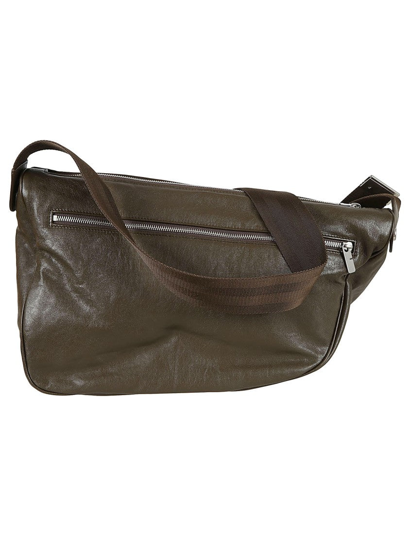 Lamb Leather Bag With Zip Closure