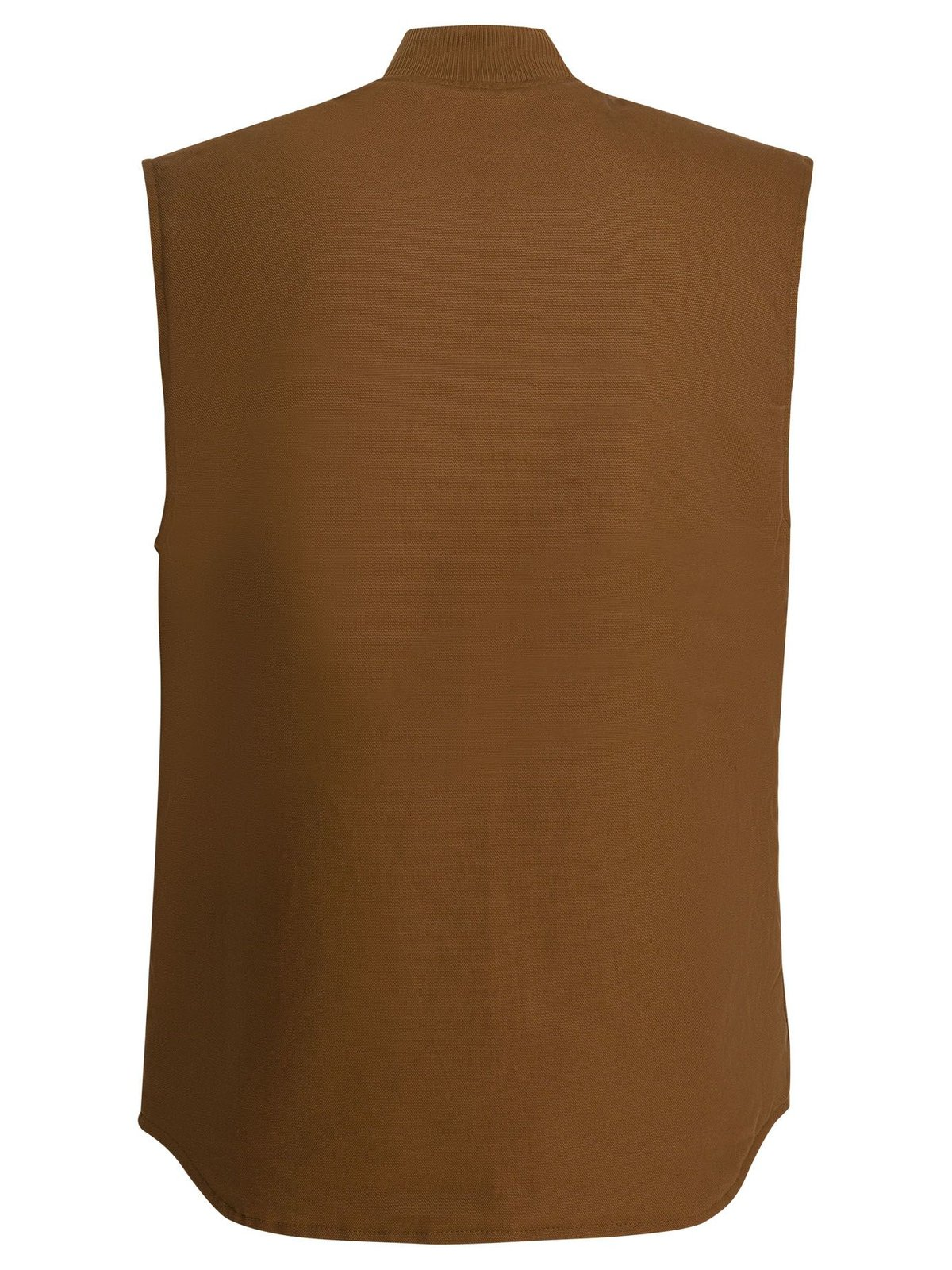 Ribbed Collar Vest with Textured Finish