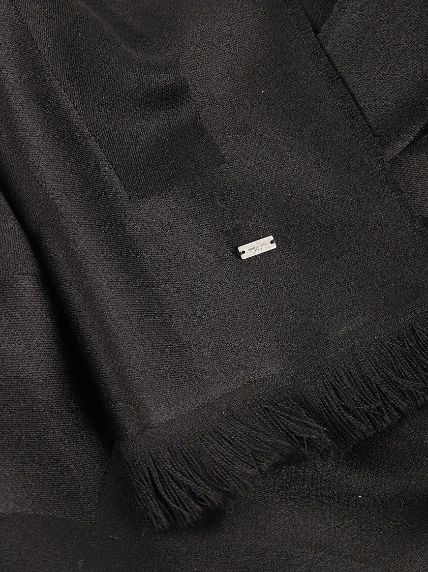 100% Wool Black Scarf