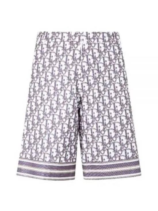Intricate Patterned Shorts with Contrasting Hem Detail