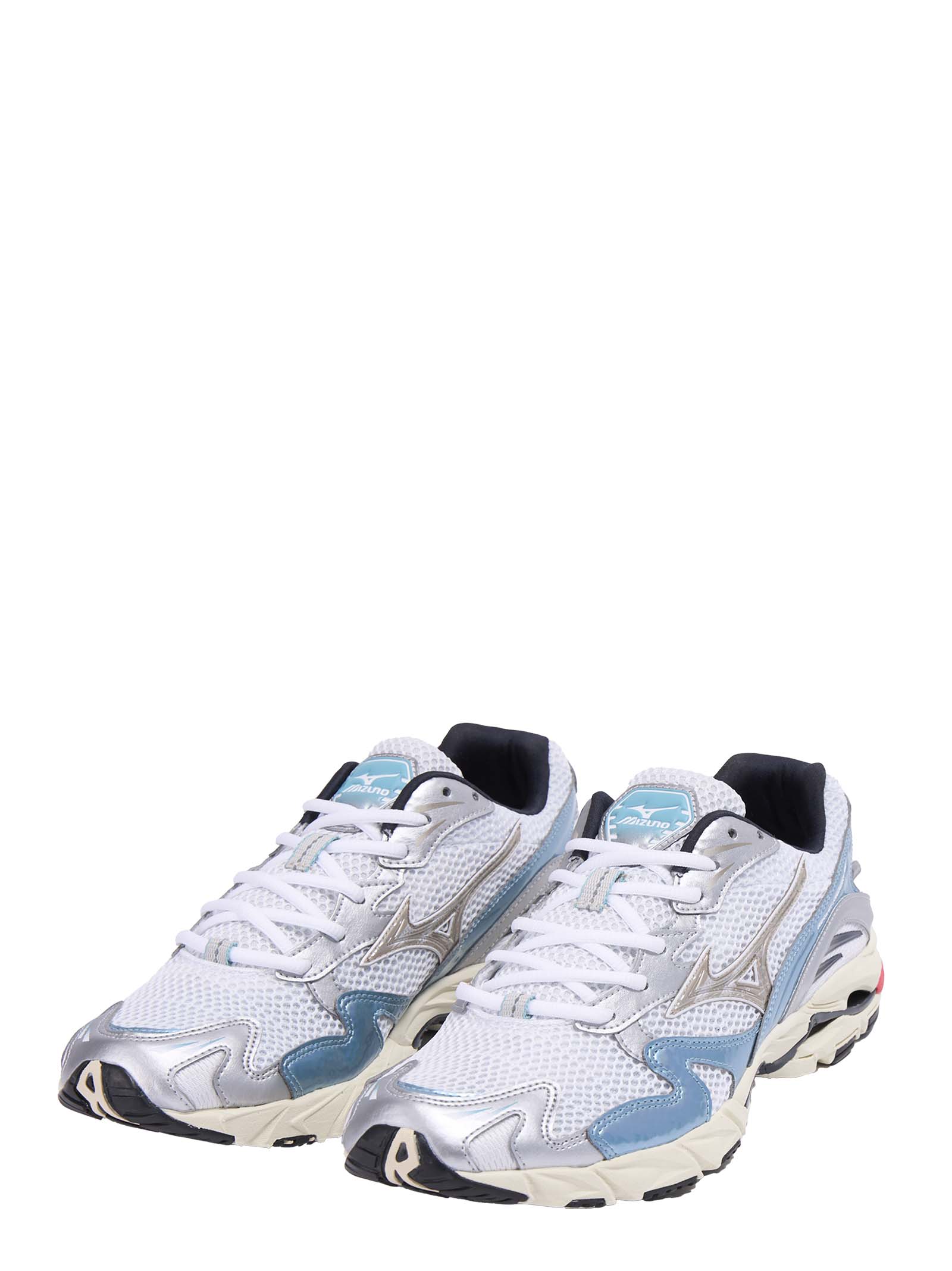 Breathable White Mesh Mizuno Wave Rider 10 Sneakers