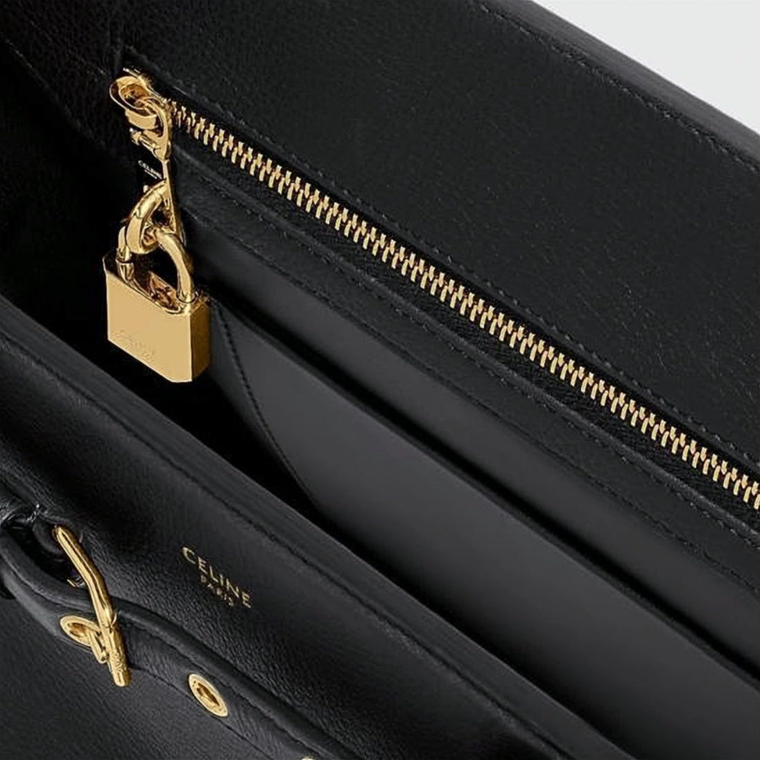 Structured Calf Leather Shoulder Bag