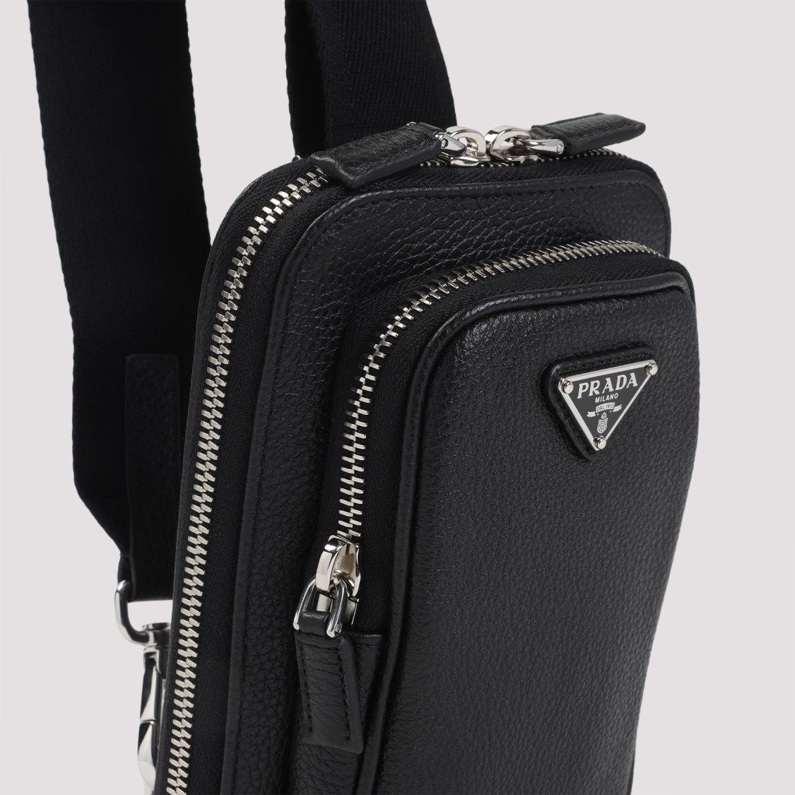 Textured Black Calf Leather Phone Cover