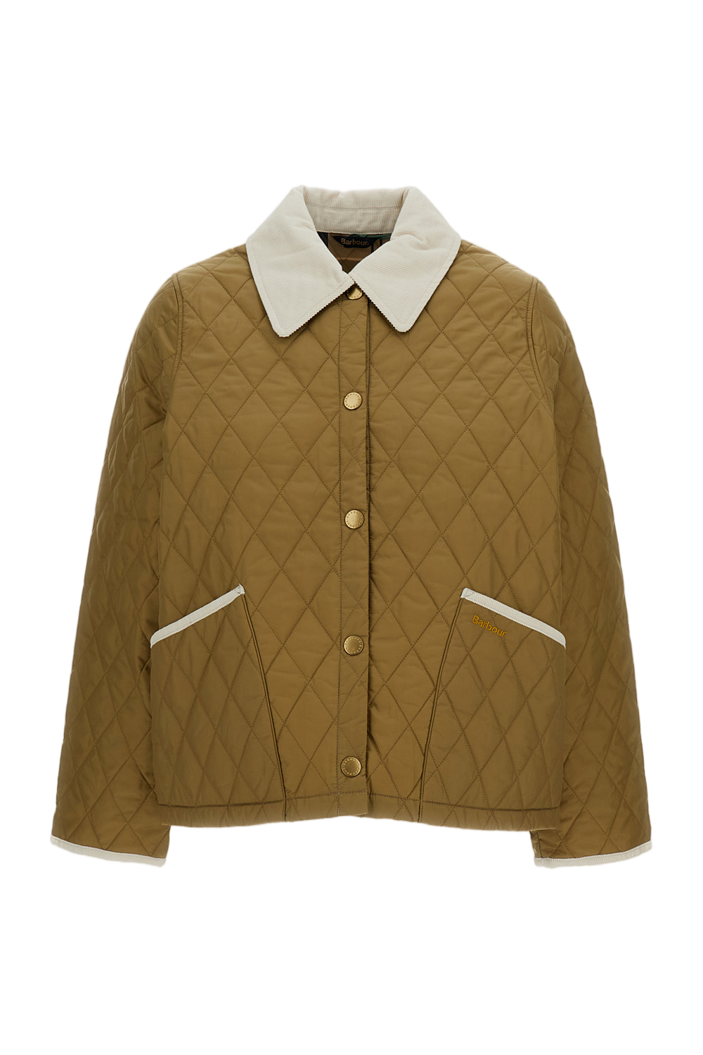 Liddesdale Style Quilted Jacket with Corduroy Accents
