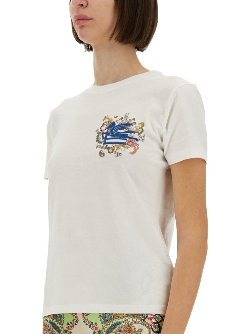 Classic White T-Shirt With Logo Design