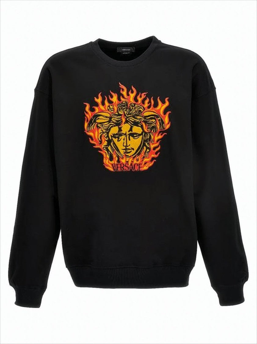 Graphic-Print Long-Sleeve T-Shirt With Ribbed Cuffs