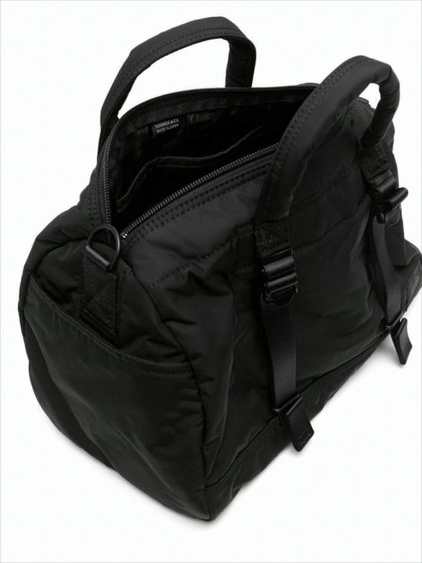 Nylon Tote Bag With Adjustable Straps And Zippered Compartment