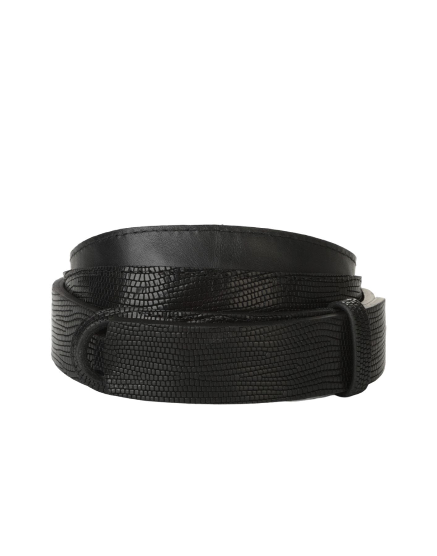 Matte Finish Adjustable Raw Calf Leather Belt