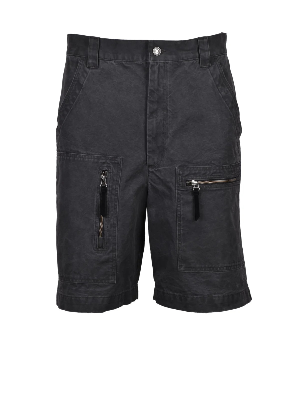 Mid-Thigh Relaxed Fit Cotton Shorts