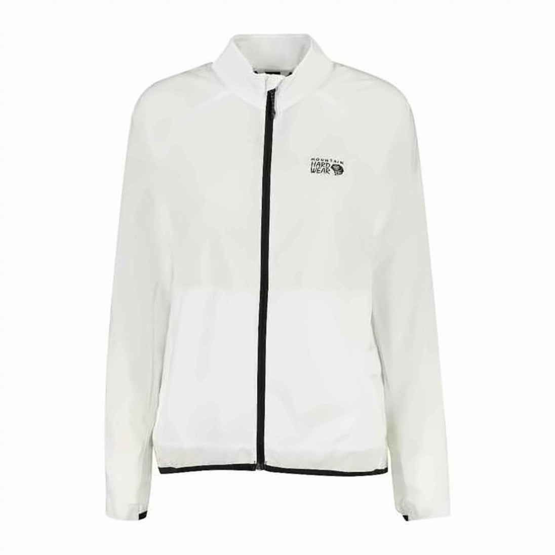 Lightweight White Jacket With Stand Collar