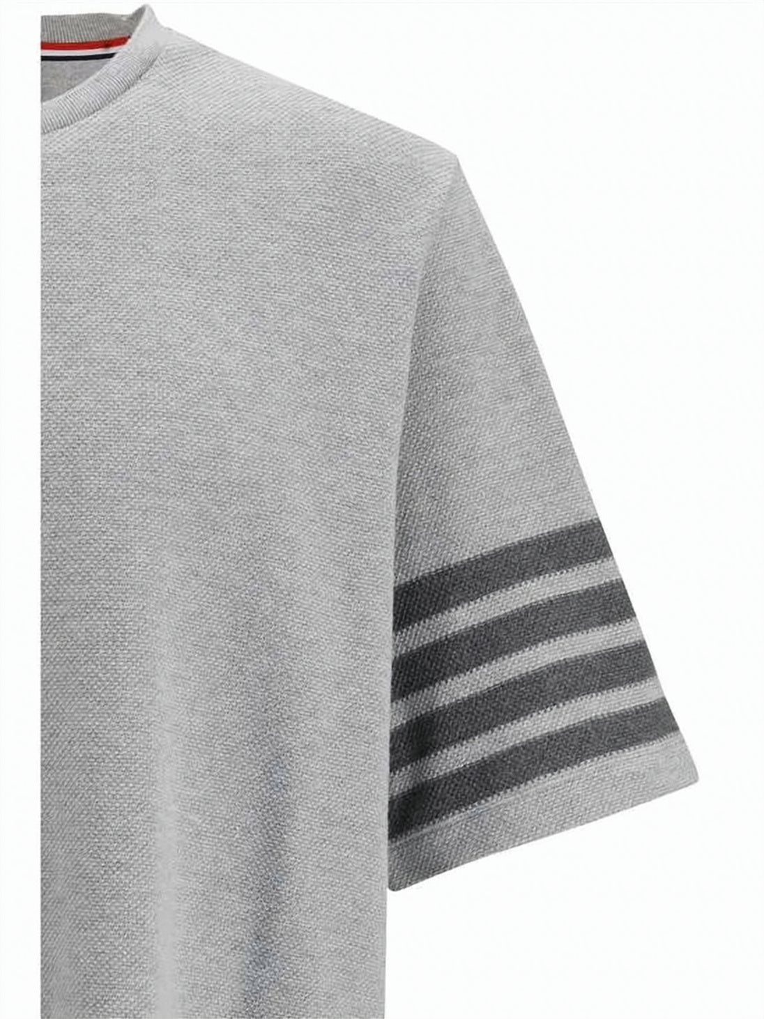 Textured Pique Short-Sleeve Top