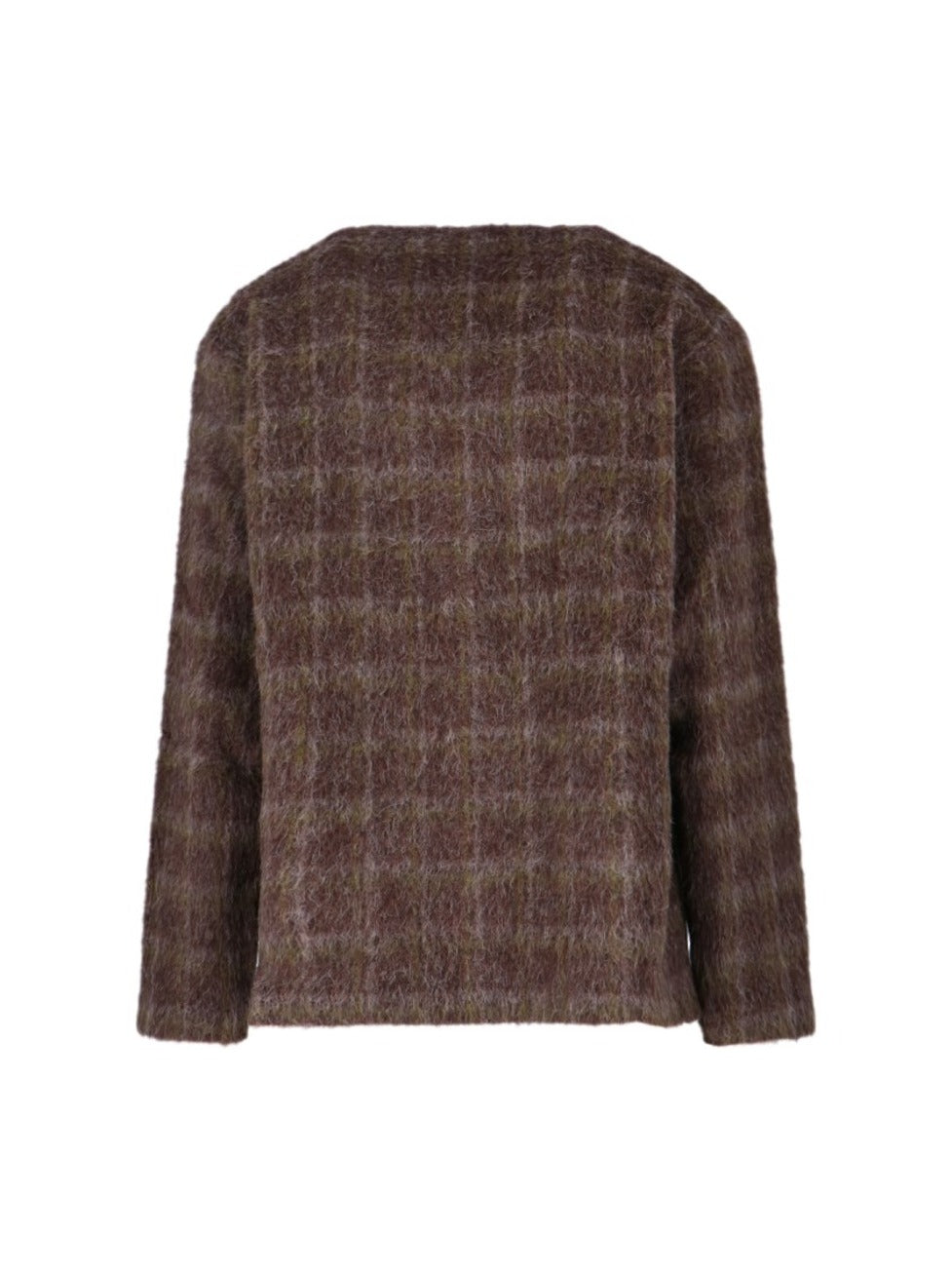 Plaid Cardigan – Brown