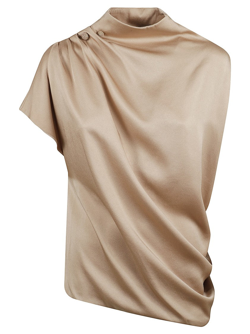 Sleeveless Enver Satin Top