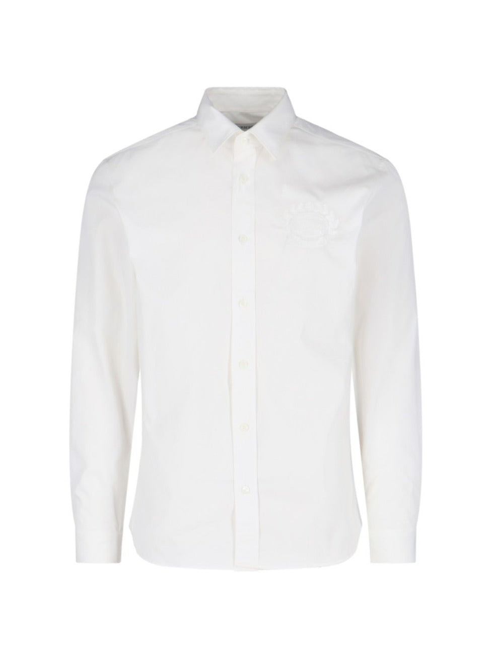 Ekd' Logo Embroidered Shirt – White