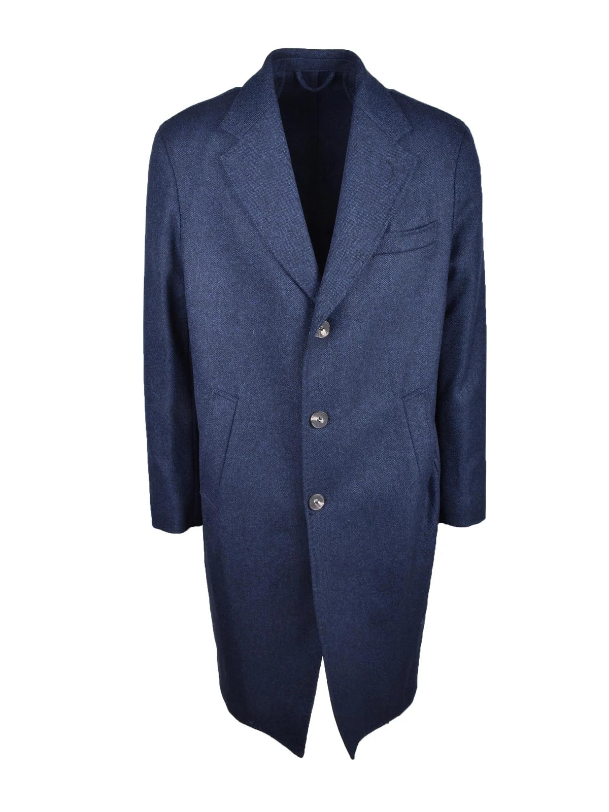 Blue Virgin Wool Coat