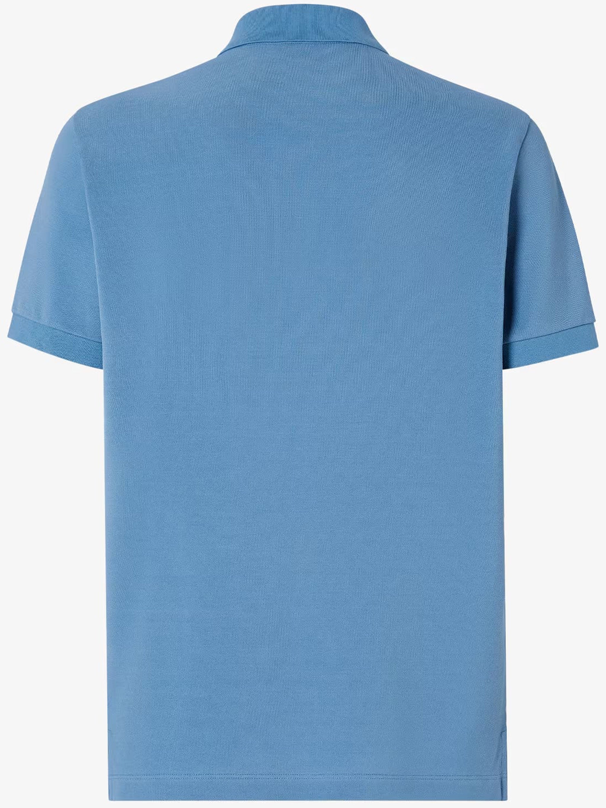 Light Blue Slim-Fit Embroidered Logo Polo