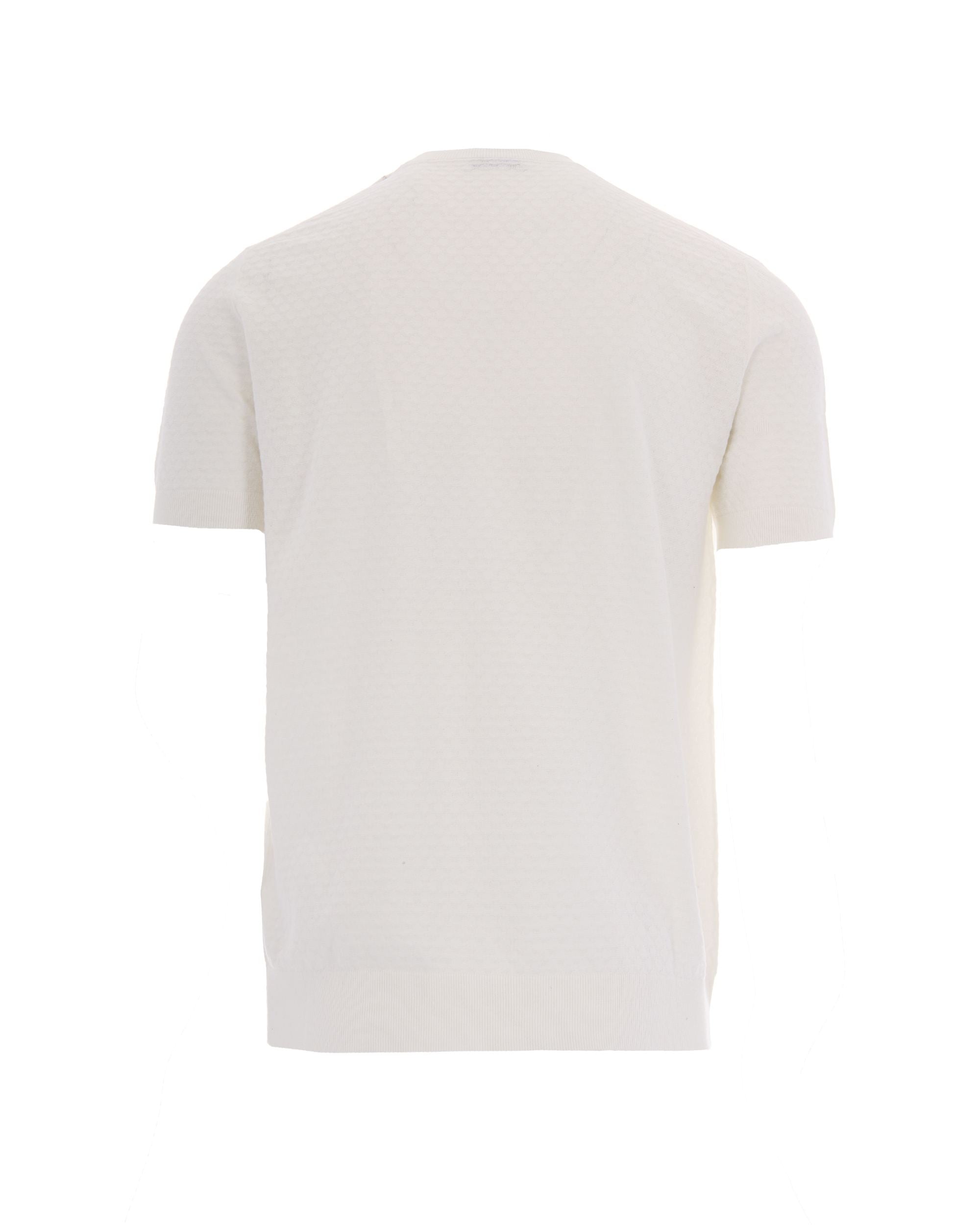 Paolo Pecora White Knit T-Shirt