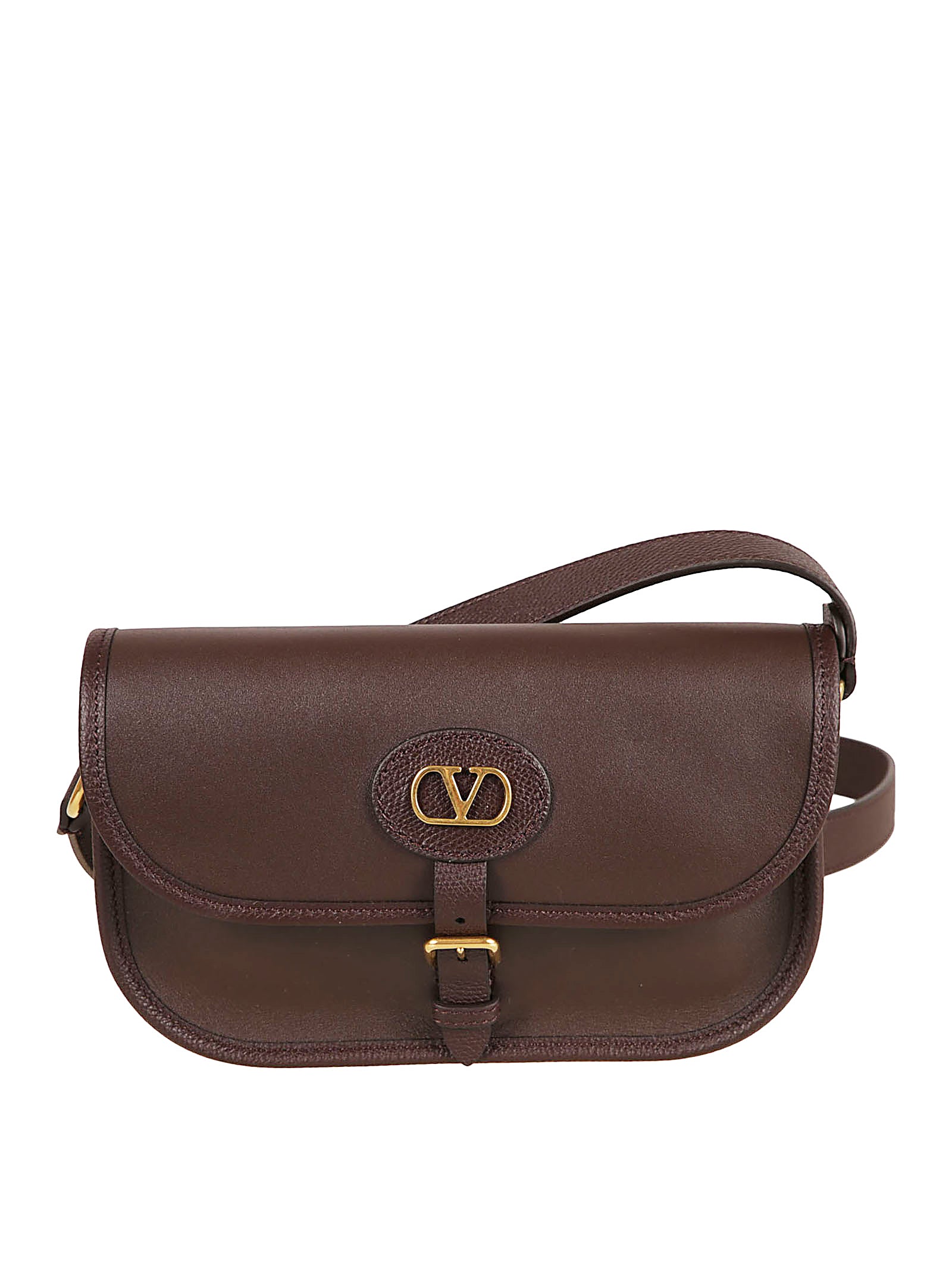 Compact Oak Brown Calfskin Bag