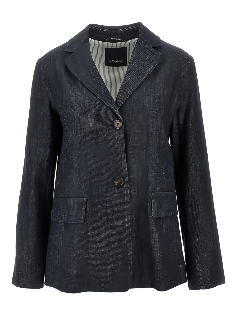 Blue Wool Straight Jacket