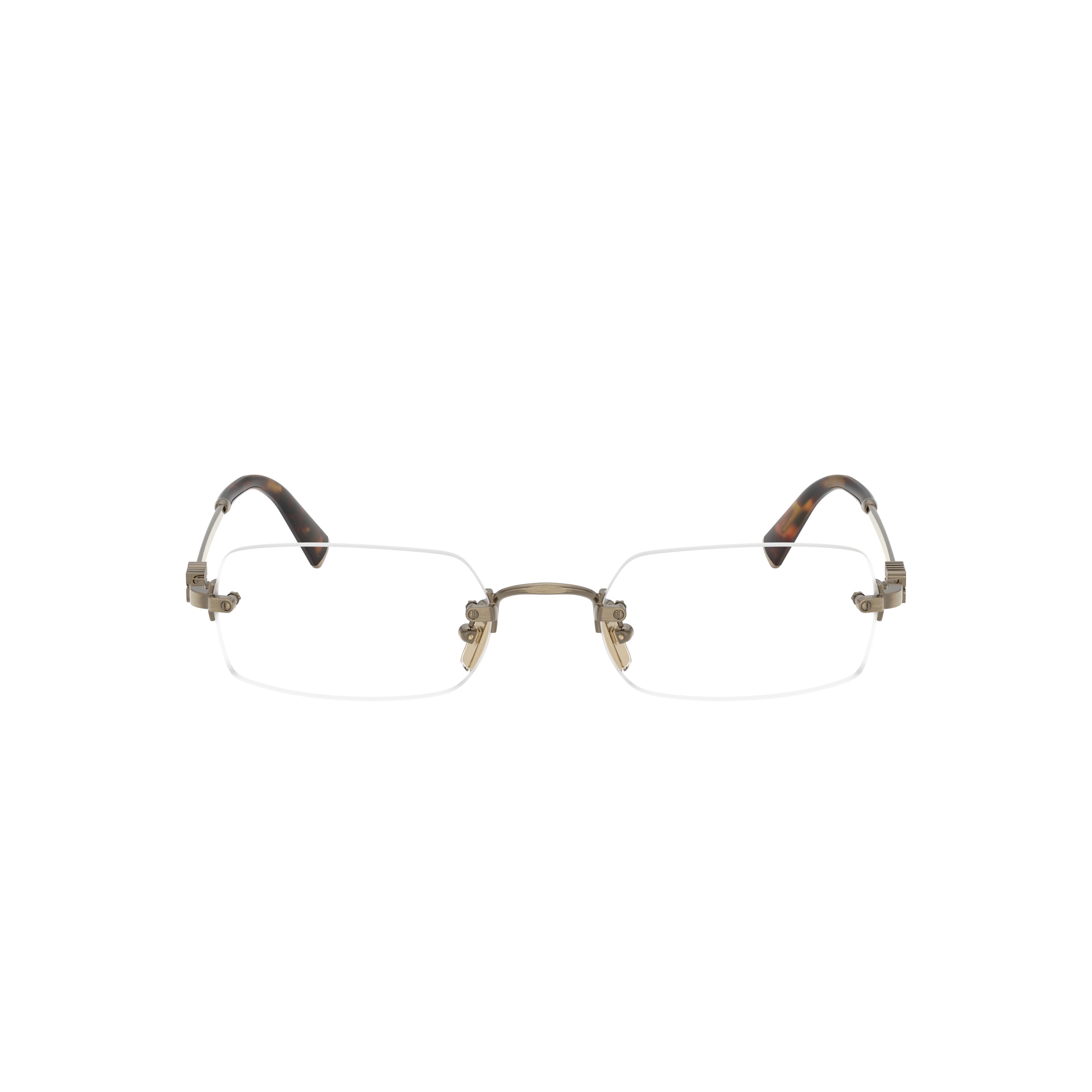 0mu 50yv Rimless Rectangular Eyeglasses