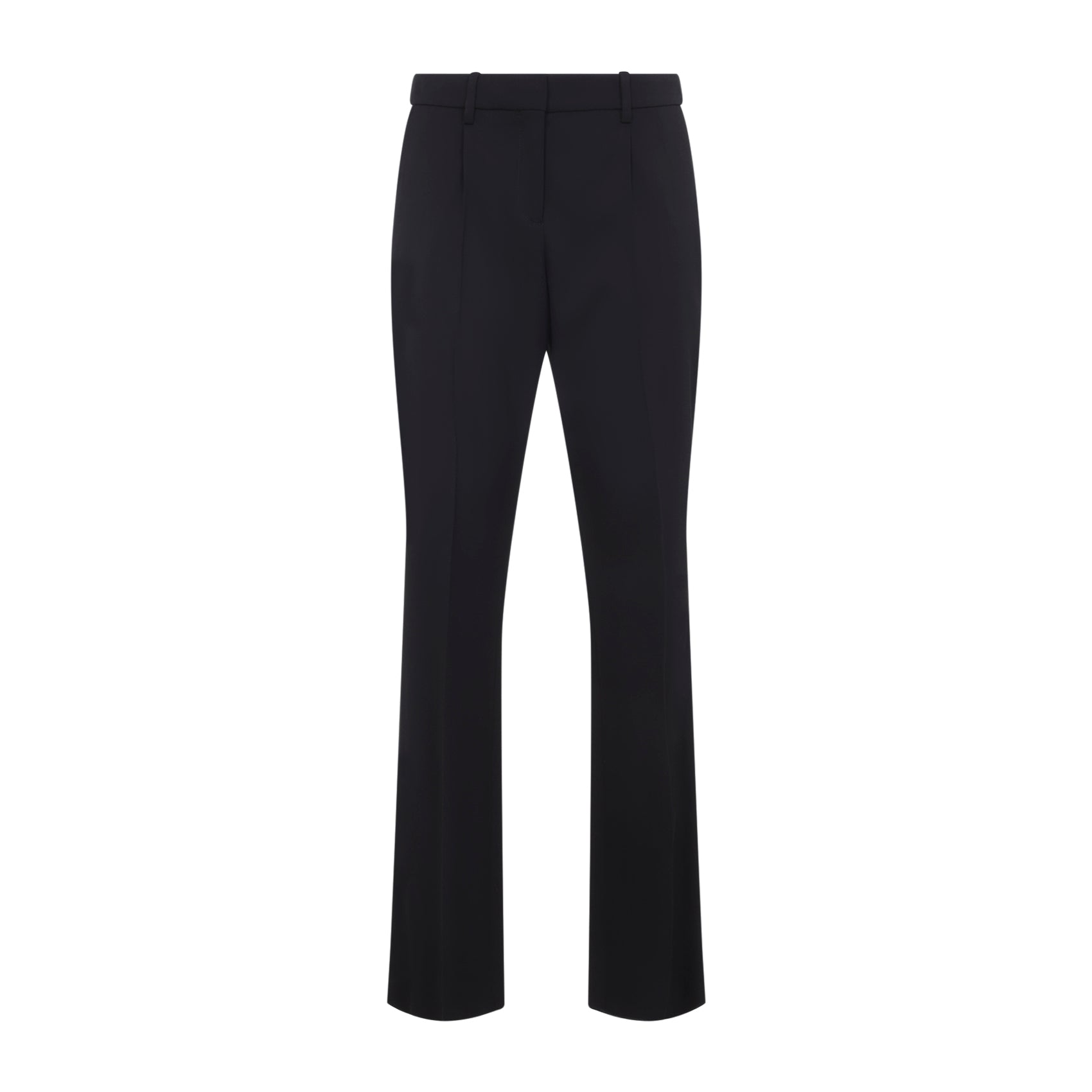 Wool Blend Tailored Trousers